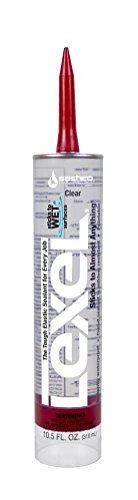 Sashco Lexel Adhesive Caulk 2 Pack 10.5 oz Clear