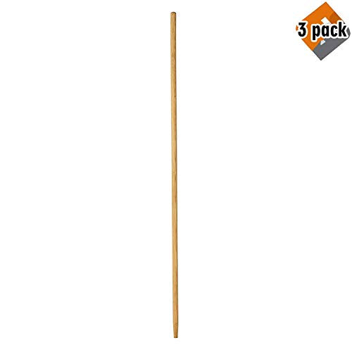 Rubbermaid Sanded Wood Handle FG636200NAT 60-Inch 2-Pack