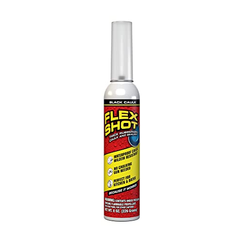Flex Shot Flexible Silicone Sealant 8oz Black