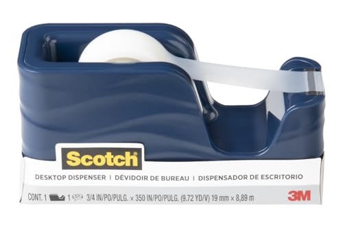 Scotch Wave Tape Dispenser, Great for Gift Wrapping, Includes 34 in x 350 in Tape Roll (C20-WAVE-MI)