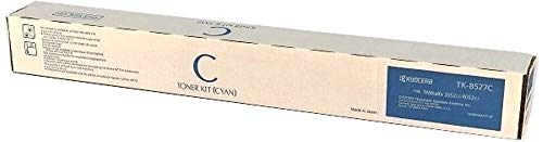Kyocera 1T02RMCUS0 Model TK-8527C Cyan Toner Cartridge For use with Kyocera/Copystar CS-3552ci, CS-4052ci, TASKalfa 3552ci and 4052ci Color Multifunctional Printers