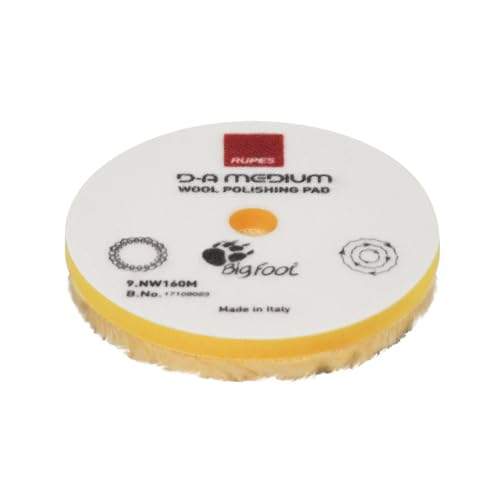 RUPES 9.NW160M Yellow Wool Polishing Pad 160mm