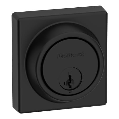 Kwikset 817 Deadbolt Lock Matte Black