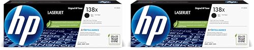 HP 138X Black High-Yield Toner Cartridge | Works LaserJet Pro 3001 Series,LaserJet Pro MFP 3101 Series | W1380X,(Pack of 2)