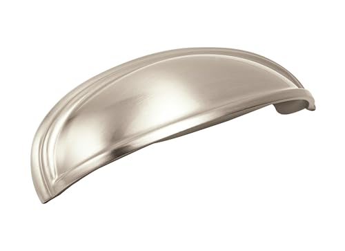 Amerock Ashby Cabinet Cup Pull Satin Nickel 3/4 in