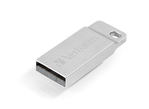 Verbatim 32GB Metal Executive USB Flash Drive - Silver - 98749