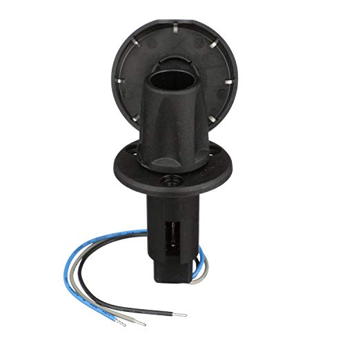 Attwood LightArmor 3-Pin Boat Light Base, Stainless Black