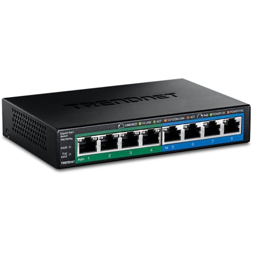 TRENDnet 8-Port Gigabit PoE Switch TPE-TG44g