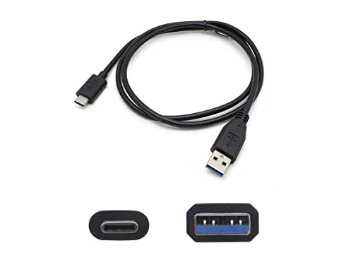 AddOn 1M USB 3.1 (C) Male to USB 3.0 (A) Male Black Adapter Cable (USBC2USB3A1MB)