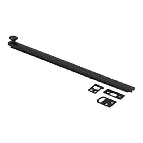 Deltana Surface Bolt Heavy Duty Black 12IN