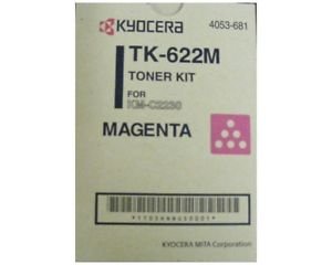 KYOCERA 1T05HNBUS0 Model TK-622M Magenta Toner Cartridge for use KM-C2230 Enterprise/Workgroup Color Multifunctional, Up to 11500 Pages Yield at 5% Average Coverage