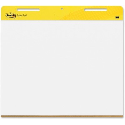 Post-it Super Sticky Easel Pad, Short Backcard Format, White, 25 in x 30 in, 30 Sheets/Pad, 2 Pads/Pack, Great for Virtual Teachers and Students (559 STB)