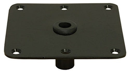 Springfield Marine Kingpin 7" x 7" Mild Steel Deck Base - Black - 3620011