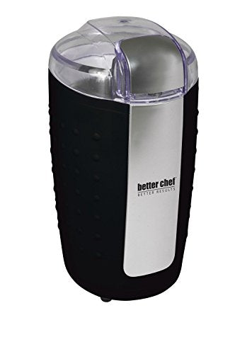 Better Chef 150-Watt Power Blade Coffee Grinder | Stainless Blade and Chamber | Grind Coffee | Nuts | Spices (Black)
