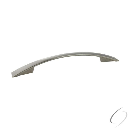 Pride 6-3/4" Modern Bow Cabinet Pull Satin Nickel 5" CTC