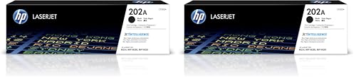 HP 202A Black Toner Cartridge Printers | Works with Color LaserJet Pro M254; Color LaserJet Pro MFP M281 Series | CF500A (Pack of 2)
