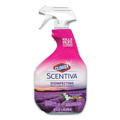 Clorox Scentiva Disinfecting Multi-Surface Cleaner, Lavender and Jasmine, 32 Fl Oz (Pack May Vary)