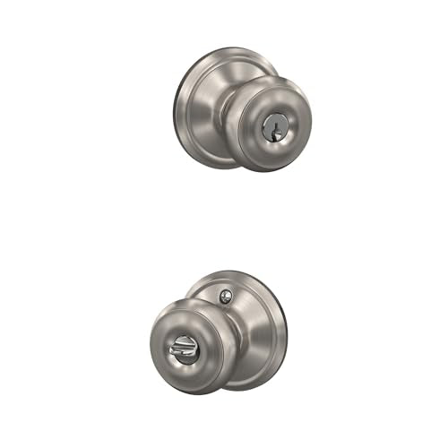 Satin Nickel Georgian Entry Lockset