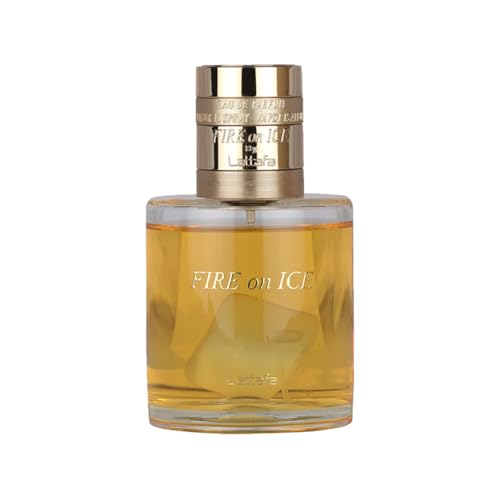 Lattafa Fire On Ice – Fruity, Spicy, Woody, Ambery – Eau de Parfum Spray Long-Lasting Fragrance for Unisex, 3.71 Ounce / 110 ml
