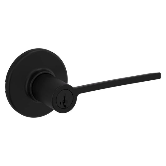 Kwikset Ladera Entry Door Handle Matte Black