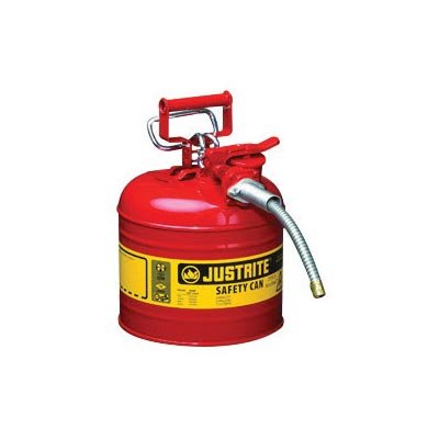 JUSTRITE Type II Safety Can 2 Gallon Red 14046