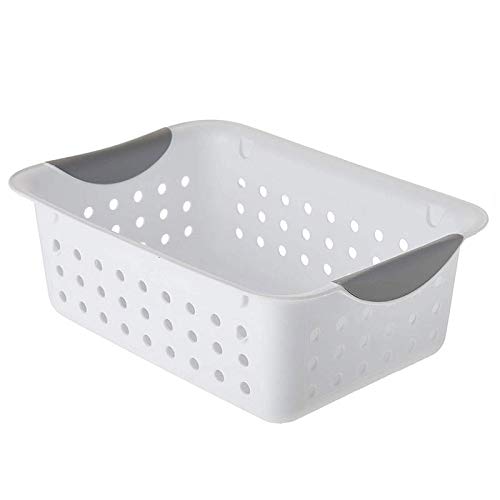 Sterilite Small Plastic Storage Basket White FBA_16228012