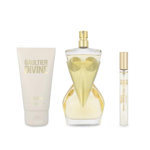 Gaultier Divine by Jean Paul Gaultier for Women - 3 Pc Gift Set 3.4oz EDP Spray, 0.3oz EDP Spray Mini, 2.5oz Body Lotion
