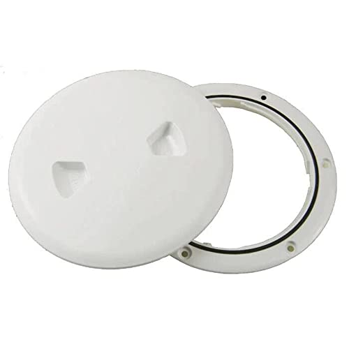 Beckson 5" Twist-Out Deck Plate - White