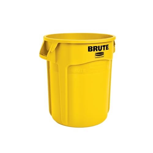 Rubbermaid 2620YEL Round Brute Container Plastic 20 gal Yellow