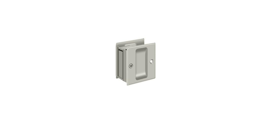 Deltana PDB42 Pocket Door Jamb Bolt 3-1/16" Satin Chrome
