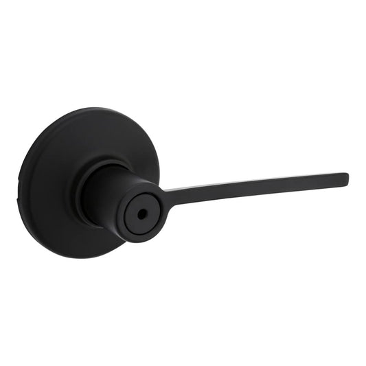 Kwikset Ladera Privacy Door Lever, Matte Black