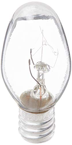 GE Night Light Bulb Standard, 4 Watt, Clear 4 ea (Pack of 3)