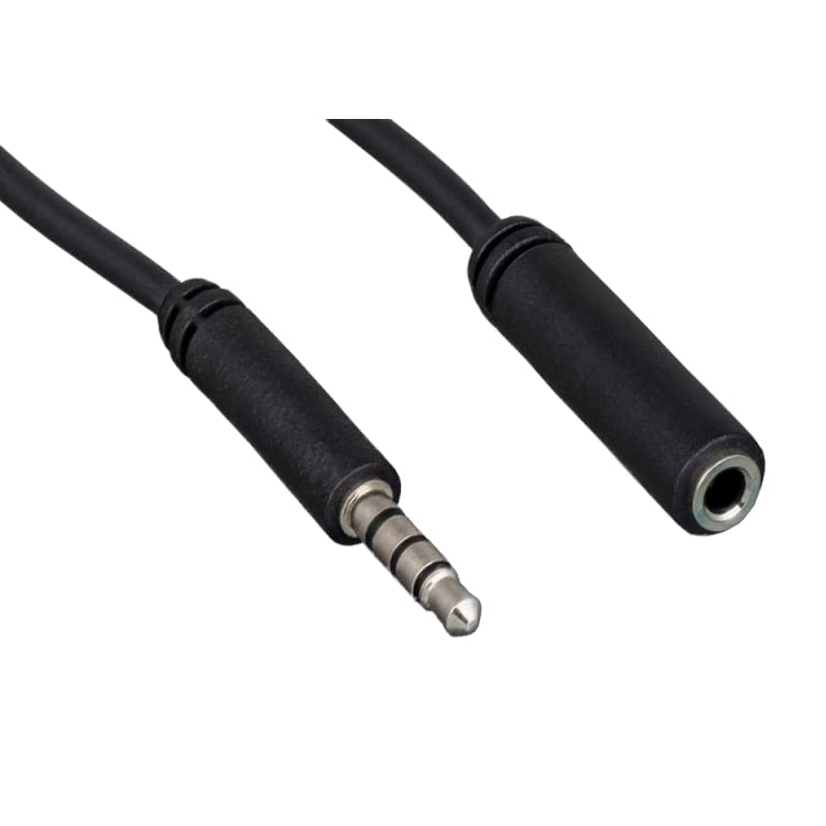 CableWholesale 3.5mm TRRS Stereo Mic Extension Cable 6ft