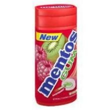 Mentos Gum Pocket Bottle Red Fruit Lime 1oz