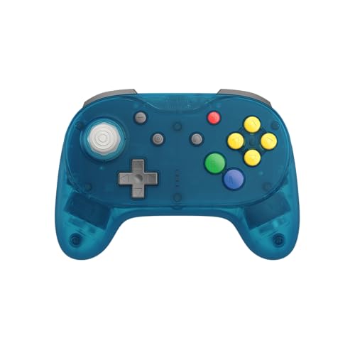 Retro Fighters Brawler64 Pro Wireless N64 Controller for Nintendo 64, Switch, Switch 2 & PC | 2.4GHz (Ice Blue)