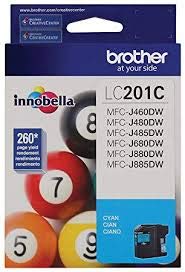 Brother LC201C Cyan Ink Cartridge 260 Yield