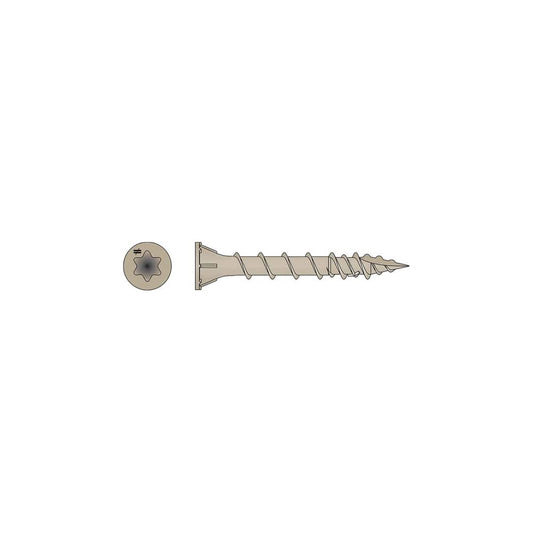 Simpson Strong Tie Simpson Strong Tie DSVT114R5LB #8 X 1 1/4-inch DSV T-25 Wood Screw with Quik Guard Coating 5 Pound Box,