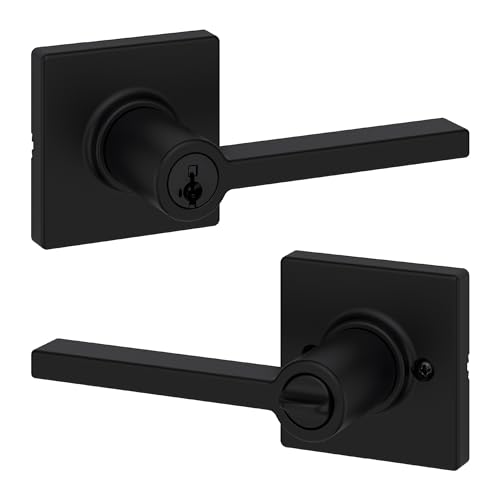 Kwikset Casey Lever 94050-663 Matte Black