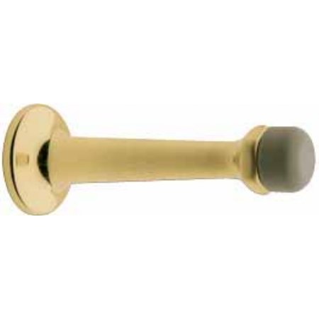 Baldwin Estate 4045.003 Base Mounted Wall Door Bumper in Lifetime Polished Brass, 3"