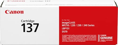 Canon Genuine OEM 9435B001 137 Black Toner Cartridge (2.4K YLD)