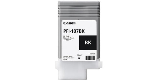 Canon Brand Name PFI-107BK Black Ink 130ml iPF680 685 780 785 6705B001