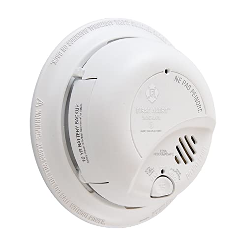 FIRST 9120BA Hardwired Smoke Alarm with Battery Backup