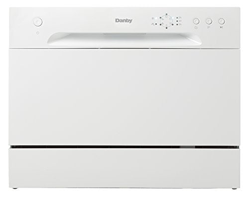 Danby MAS DDW621WDB Countertop Dishwasher, White, 6 Place Setting