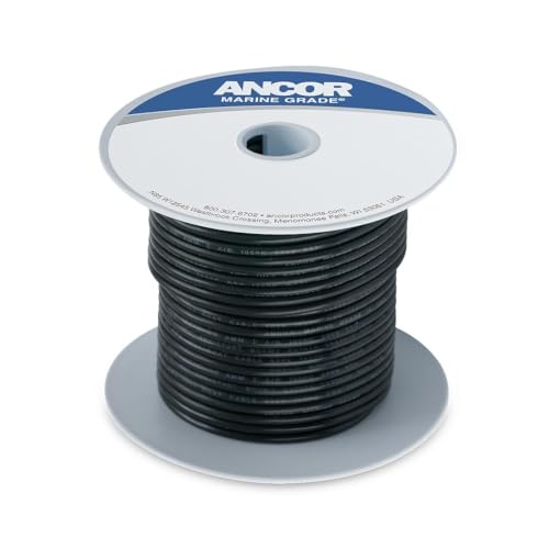 Ancor Black 18 AWG Tinned Copper Wire 100ft