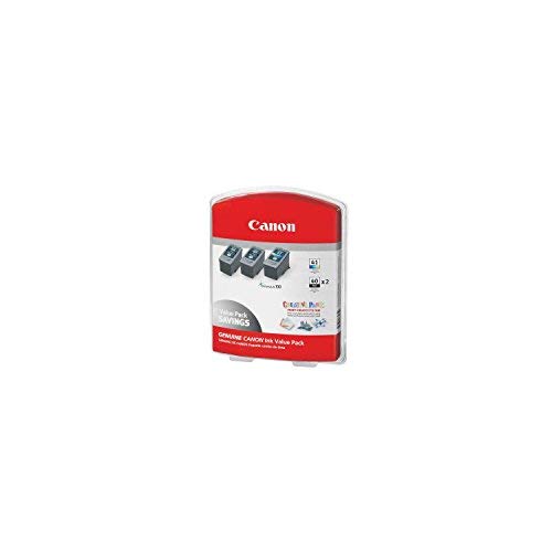 Canon 2 PG-40 + 1 CL-41 Ink Tank Cartridge, Black/Tri-Color (3 pk.)