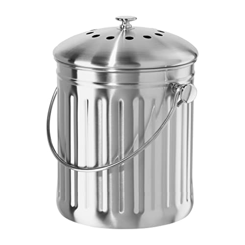 OGGI S/S COMPOST PAIL, 3.8L
