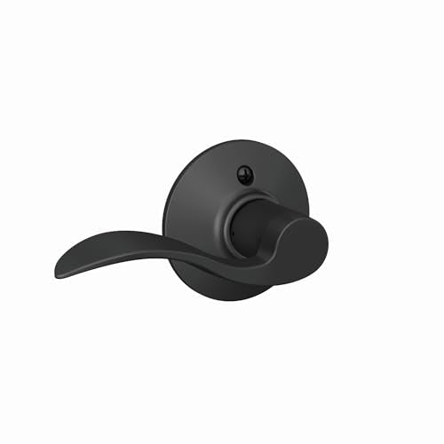 Schlage F170 ACC 622 LH Accent Dummy Door Lever Matte Black