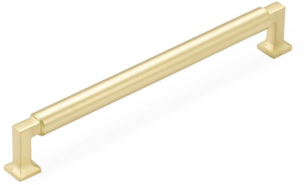 Schaub & Company Haniburton Pull 8 in 478-SB Satin Brass