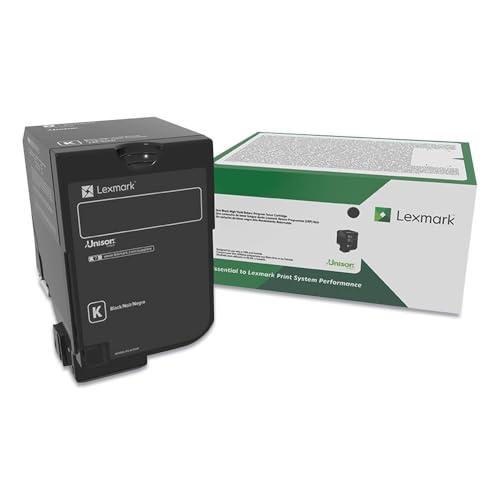 Lexmark 74C00KG Black Toner Cartridge, 3000 Yield
