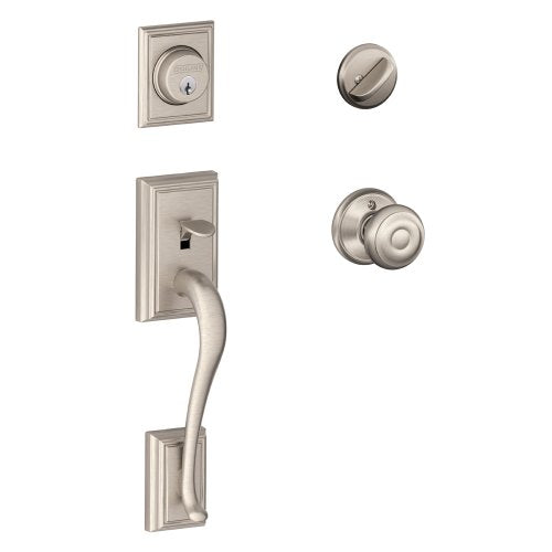 Schlage Addison Single Cylinder Handleset F60 ADD 619 GEO